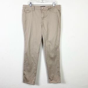 Roz & Ali Plus Size Khaki Tan Skinny Pants Size 16